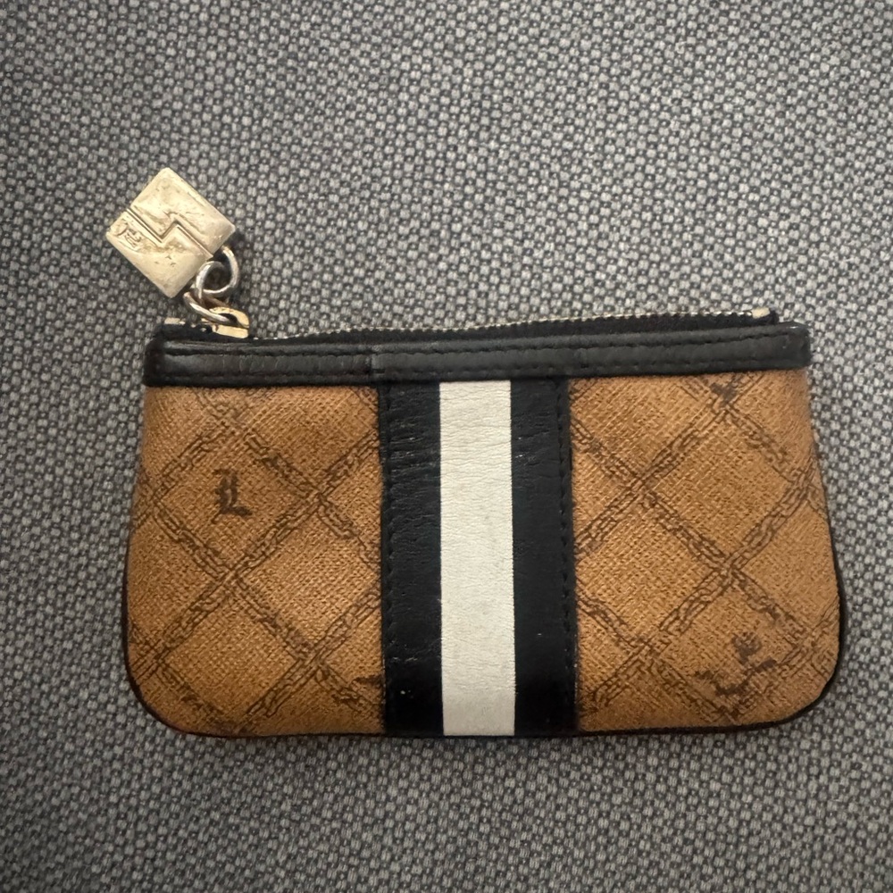 L.A.M.B. Tan and Black Clutch